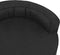 vidaXL - Hondenbed - ergonomisch - linnen-look - 75x53 - cm - zwart