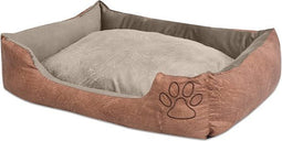 vidaXL-Hondenbed-kussen-PU-kunstleer-maat-L-beige