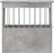 vidaXL - Hondenbench - 45x62x59 - cm - bewerkt - hout - betongrijs
