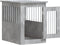 vidaXL - Hondenbench - 45x62x59 - cm - bewerkt - hout - betongrijs