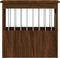 vidaXL - Hondenbench - 45x62x59 - cm - bewerkt - hout - bruin - eikenkleur