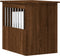 vidaXL - Hondenbench - 45x62x59 - cm - bewerkt - hout - bruin - eikenkleur