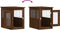 vidaXL - Hondenbench - 45x62x59 - cm - bewerkt - hout - bruin - eikenkleur