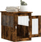 vidaXL - Hondenbench - 45x62x59 - cm - bewerkt - hout - gerookt - eikenkleurig
