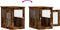 vidaXL - Hondenbench - 45x62x59 - cm - bewerkt - hout - gerookt - eikenkleurig