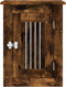 vidaXL - Hondenbench - 45x62x59 - cm - bewerkt - hout - gerookt - eikenkleurig