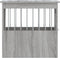 vidaXL - Hondenbench - 45x62x59 - cm - bewerkt - hout - grijs - sonoma