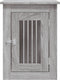 vidaXL - Hondenbench - 45x62x59 - cm - bewerkt - hout - grijs - sonoma