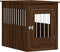 vidaXL - Hondenbench - 55 - x - 80 - x - 68 - cm - bewerkt - hout - bruin - eikenkleur