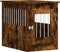 vidaXL - Hondenbench - 55 - x - 80 - x - 68 - cm - bewerkt - hout - gerookt - eikenkleurig