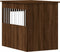 vidaXL - Hondenbench - 55 - x - 80 - x - 68 - cm - bewerkt - hout - bruin - eikenkleur