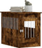 vidaXL - Hondenbench - 55 - x - 80 - x - 68 - cm - bewerkt - hout - gerookt - eikenkleurig