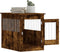 vidaXL - Hondenbench - 55 - x - 80 - x - 68 - cm - bewerkt - hout - gerookt - eikenkleurig