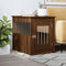 vidaXL - Hondenbench - 55 - x - 80 - x - 68 - cm - bewerkt - hout - bruin - eikenkleur