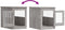 vidaXL - Hondenbench - 55 - x - 80 - x - 68 - cm - bewerkt - hout - grijs - sonoma