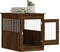 vidaXL - Hondenbench - 55 - x - 80 - x - 68 - cm - bewerkt - hout - bruin - eikenkleur