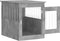 vidaXL - Hondenbench - 55x75x65 - cm - bewerkt - hout - betongrijs