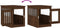 vidaXL - Hondenbench - 55x75x65 - cm - bewerkt - hout - bruin - eikenkleur