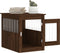 vidaXL - Hondenbench - 55x75x65 - cm - bewerkt - hout - bruin - eikenkleur