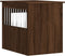 vidaXL - Hondenbench - 55x75x65 - cm - bewerkt - hout - bruin - eikenkleur