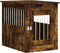 vidaXL - Hondenbench - 55x75x65 - cm - bewerkt - hout - gerookt - eikenkleurig
