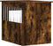 vidaXL - Hondenbench - 55x75x65 - cm - bewerkt - hout - gerookt - eikenkleurig