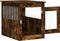 vidaXL - Hondenbench - 55x75x65 - cm - bewerkt - hout - gerookt - eikenkleurig
