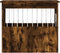 vidaXL - Hondenbench - 55x75x65 - cm - bewerkt - hout - gerookt - eikenkleurig