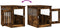 vidaXL - Hondenbench - 55x75x65 - cm - bewerkt - hout - gerookt - eikenkleurig