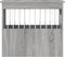 vidaXL - Hondenbench - 55x75x65 - cm - bewerkt - hout - grijs - sonoma