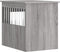 vidaXL - Hondenbench - 55x75x65 - cm - bewerkt - hout - grijs - sonoma