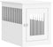 vidaXL - Hondenbench - 55x75x65 - cm - bewerkt - hout - wit