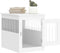 vidaXL - Hondenbench - 55x75x65 - cm - bewerkt - hout - wit