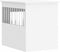 vidaXL - Hondenbench - 55x75x65 - cm - bewerkt - hout - wit