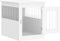vidaXL - Hondenbench - 55x75x65 - cm - bewerkt - hout - wit