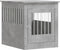 vidaXL - Hondenbench - 64,5x80x71 - cm - bewerkt - hout - betongrijs
