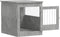 vidaXL - Hondenbench - 64,5x80x71 - cm - bewerkt - hout - betongrijs