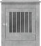 vidaXL - Hondenbench - 64,5x80x71 - cm - bewerkt - hout - betongrijs