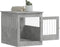 vidaXL - Hondenbench - 64,5x80x71 - cm - bewerkt - hout - betongrijs