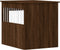 vidaXL - Hondenbench - 64,5x80x71 - cm - bewerkt - hout - bruin - eikenkleur
