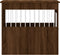 vidaXL - Hondenbench - 64,5x80x71 - cm - bewerkt - hout - bruin - eikenkleur