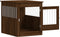 vidaXL - Hondenbench - 64,5x80x71 - cm - bewerkt - hout - bruin - eikenkleur