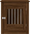 vidaXL - Hondenbench - 64,5x80x71 - cm - bewerkt - hout - bruin - eikenkleur