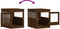 vidaXL - Hondenbench - 64,5x80x71 - cm - bewerkt - hout - bruin - eikenkleur
