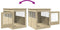 vidaXL - Hondenbench - 64,5x80x71 - cm - bewerkt - hout - sonoma - eikenkleurig