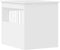 vidaXL - Hondenbench - 64,5x80x71 - cm - bewerkt - hout - wit