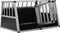 vidaXL - Hondenbench - met - dubbele - deur - 89x69x50 - cm