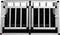 vidaXL - Hondenbench - met - dubbele - deur - 89x69x50 - cm