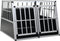 vidaXL - Hondenbench - met - dubbele - deur - 94x88x69 - cm