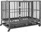 vidaXL Hondenbench met wielen 102x72x85 cm staal